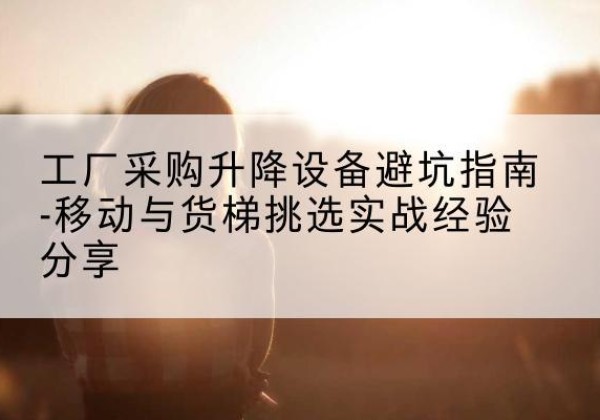 新平移动式升降机怎么选-工厂采购升降设备避坑指南-移动与货梯挑选实战经验分享